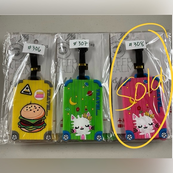 Silicone Luggage Tag - Pick One - Picture 8 of 9